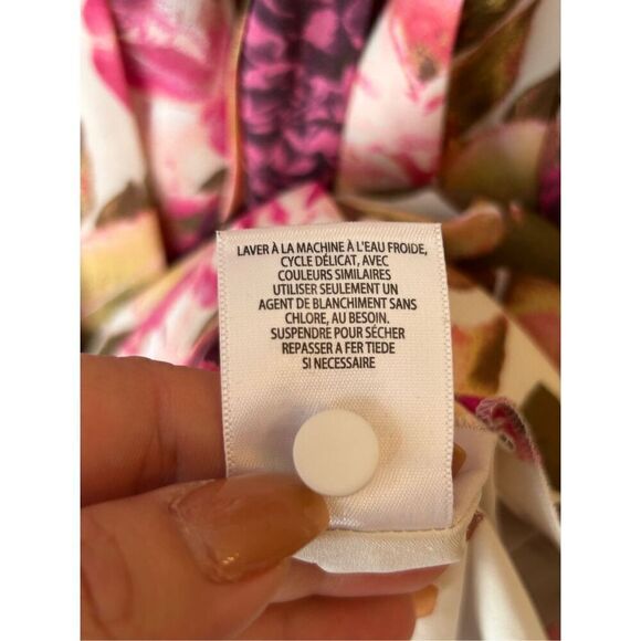 Leith pleated skirt floral dress size M Spring Easter Colorful - Picture 9 of 10